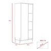 Dallas Bookcase Display Unit White Carbon Grey Oak (DHD) Image 6
