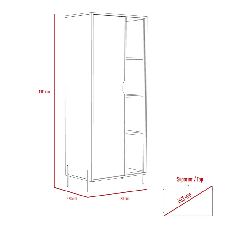 Dallas Bookcase Display Unit White Carbon Grey Oak (DHD) Image 6