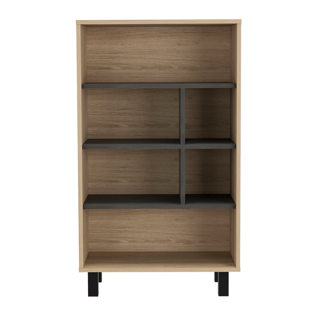 Harvard Display Bookcase Washed Oak Carbon Grey Oak (DHD) Image 2