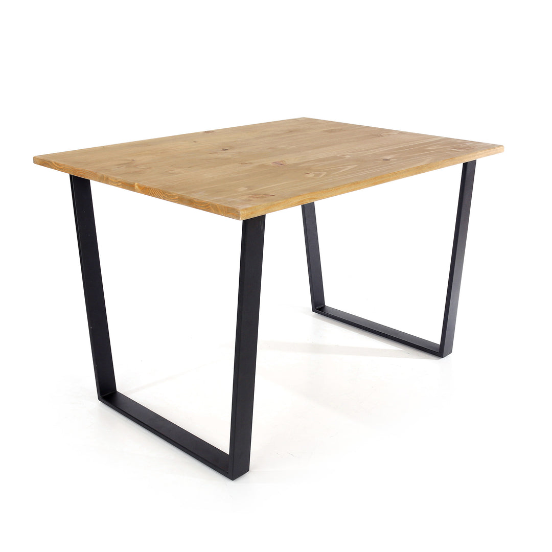 Texas Rectangular Dining Table  Antique Waxed Pine Black (DHD) Image 3