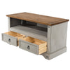 Corona Grey Flat Screen Tv Unit Grey Wax Antique Waxed Pine (DHD) Image 4