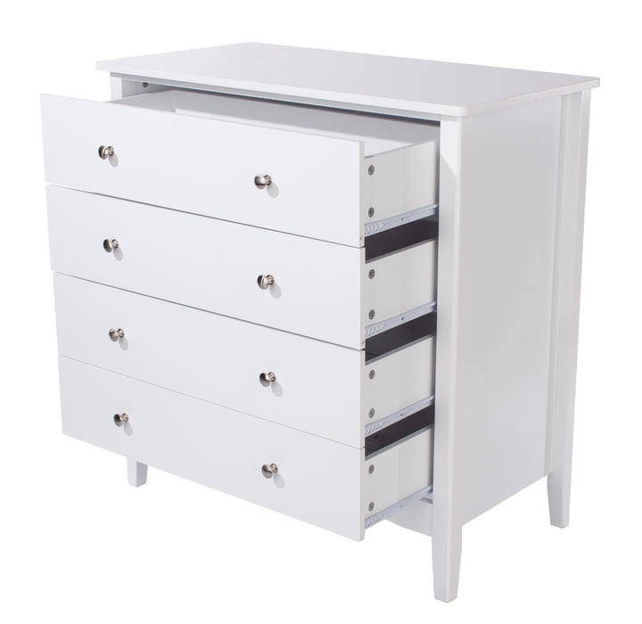 Como White 4 Drawer Chest White  (DHD) Image 4