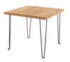 Augusta Pine Standard Lamp Table  Antique Waxed Pine Black (DHD) Image 1
