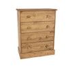 Cotswold 4 Drawer Chest Antique Waxed Pine  (DHD) Image 3