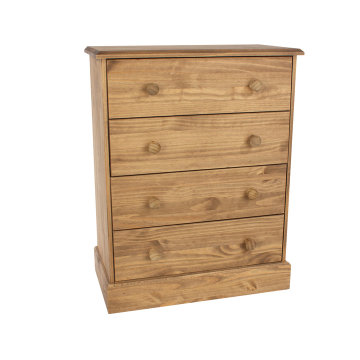 Cotswold 4 Drawer Chest Antique Waxed Pine  (DHD) Image 3