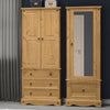 Corona Armoire With Mirrored Door Antique Waxed Pine  (DHD) Image 6