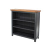 Dunkeld Low Bookcase Midnight Blue Antique Oak Effect Wax (DHD) Image 1
