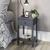 Options Blue Shaker, 1 Drawer Petite Bedside Cabinet Blue  (DHD) Image 5