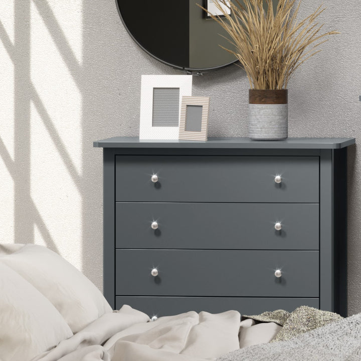 Como Blue 4 Drawer Chest Blue  (DHD) Image 5