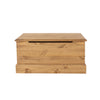 Cotswold Ottoman Storage Trunk  Antique Waxed Pine  (DHD) Image 2