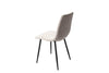 Aspen Straight Stitch Natural Dining Chair, Black Tapered Legs (Pair) Natural Black (DHD) Image 4