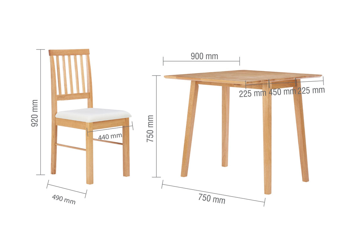 Birlea Drop Leaf Dining Set (Self Assembly) (DHD)