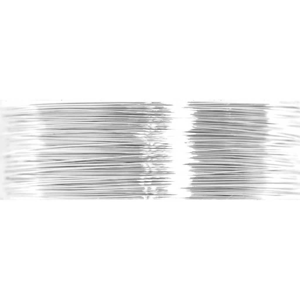 Beading Wire: 34 Gauge: 21.9m: Silver