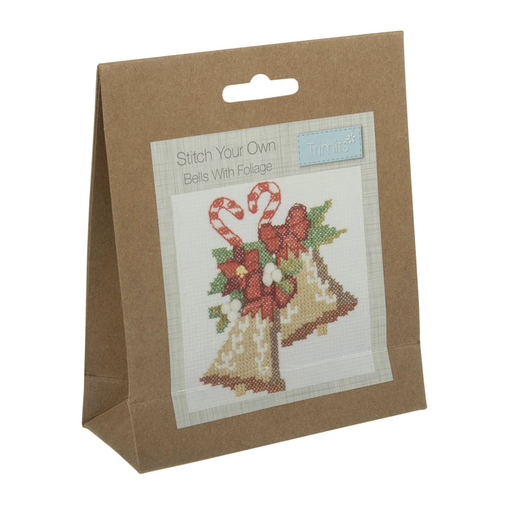 Counted Cross Stitch Kit: Christmas: Bells with Foliage