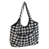 Craft Bag: Shoulder Tote: Monochrome Gingham