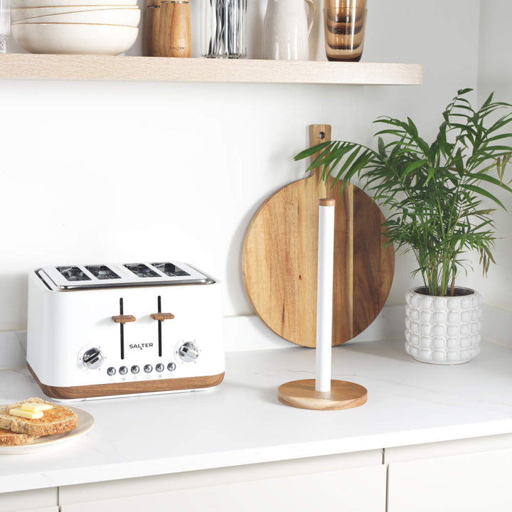 Salter Toronto Kitchen Roll Holder White