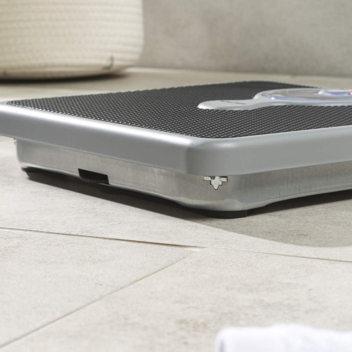 Salter Compact Mechanical Bathroom Scale with Magnifying Lens White