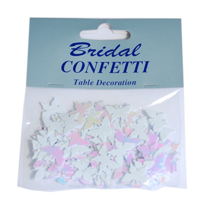 Confetti: Butterfly: Iridescent\White