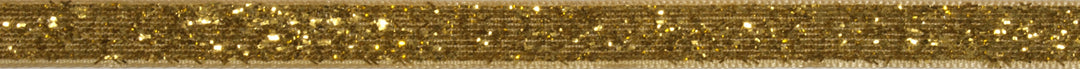 Christmas Ribbon: Glitter Velvet: 10mm: Gold Sold By The Metre