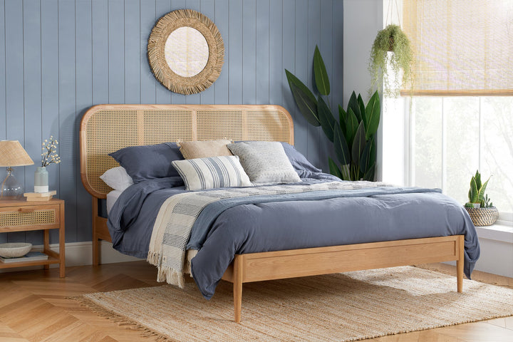 Birlea Elina Rattan Bed (Self Assembly) (DHD)