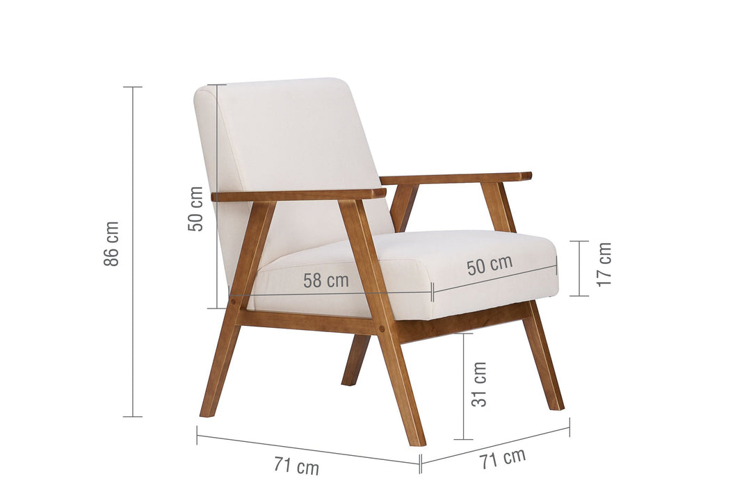Birlea Ellwood Fabric Armchair (Self Assembly) (DHD)