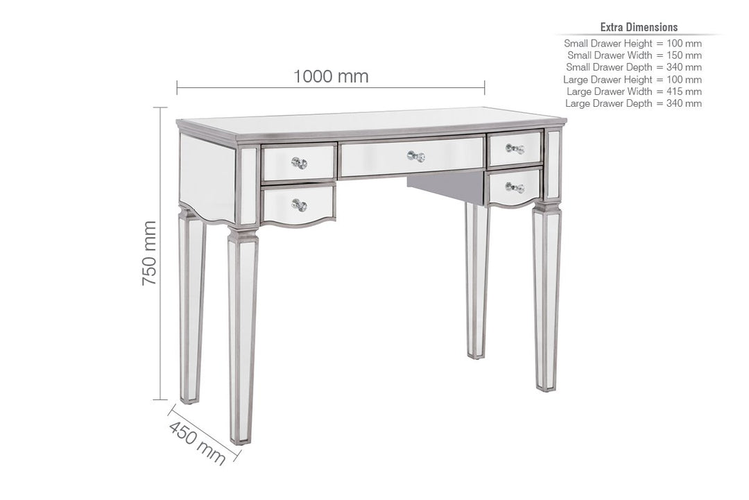 Birlea Elysee 5 Drawer Dressing Table (DHD)