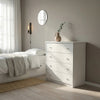 Erin - 4 Drawer Chest Of Drawers, White Foil Finish (Self Assembly) (DHD) Image 1
