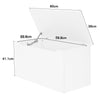 Erin - Ottoman, White Foil Finish (Self Assembly) (DHD) Image 2