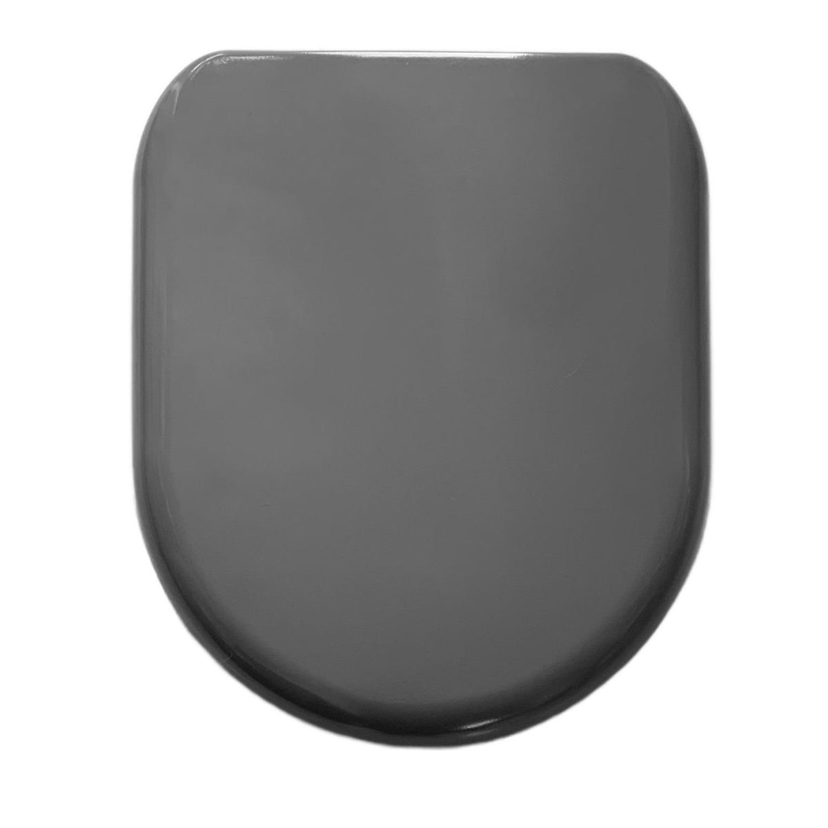 Euroshowers grey D shaped soft close toilet seat