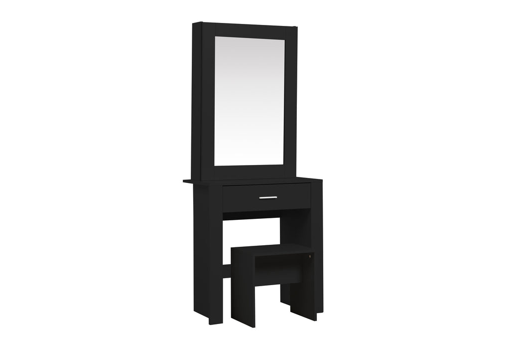 Birlea Evelyn 1 Drawer Sliding Mirror Dressing Table (Self Assembly) (DHD)