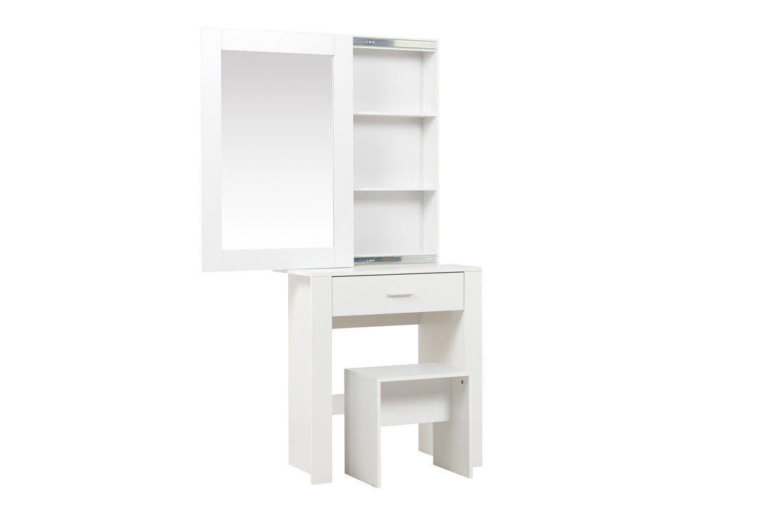 Birlea Evelyn 1 Drawer Sliding Mirror Dressing Table (Self Assembly) (DHD)