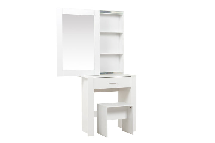 Birlea Evelyn 1 Drawer Sliding Mirror Dressing Table (Self Assembly) (DHD)