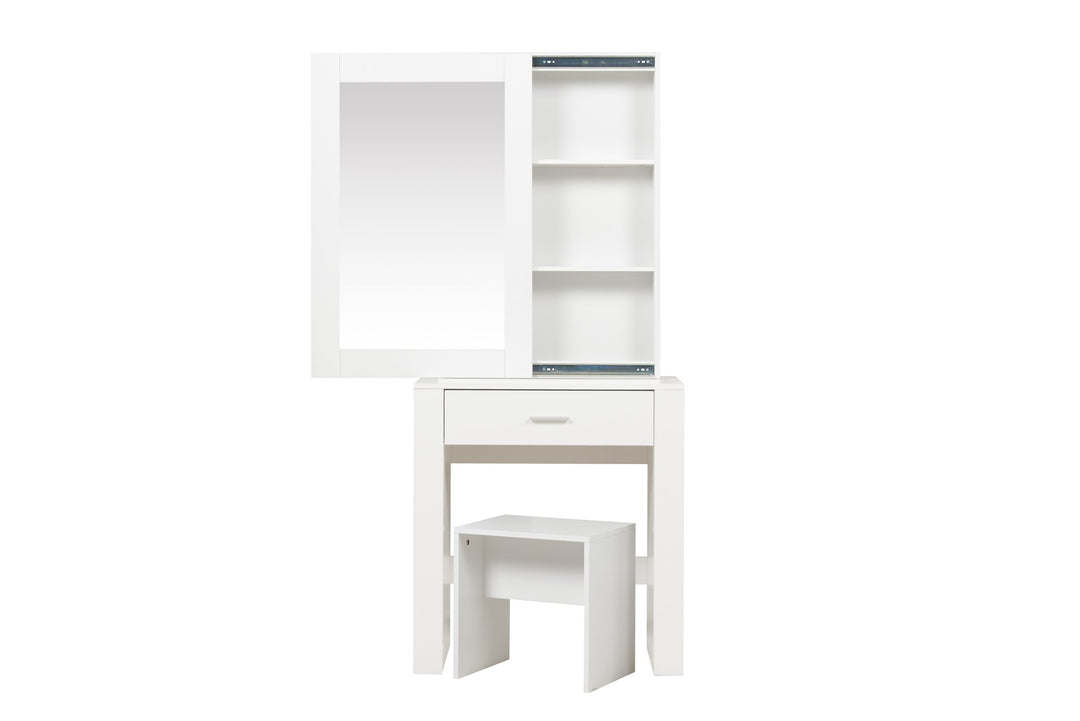 Birlea Evelyn 1 Drawer Sliding Mirror Dressing Table (Self Assembly) (DHD)