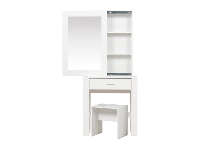 Birlea Evelyn 1 Drawer Sliding Mirror Dressing Table (Self Assembly) (DHD)