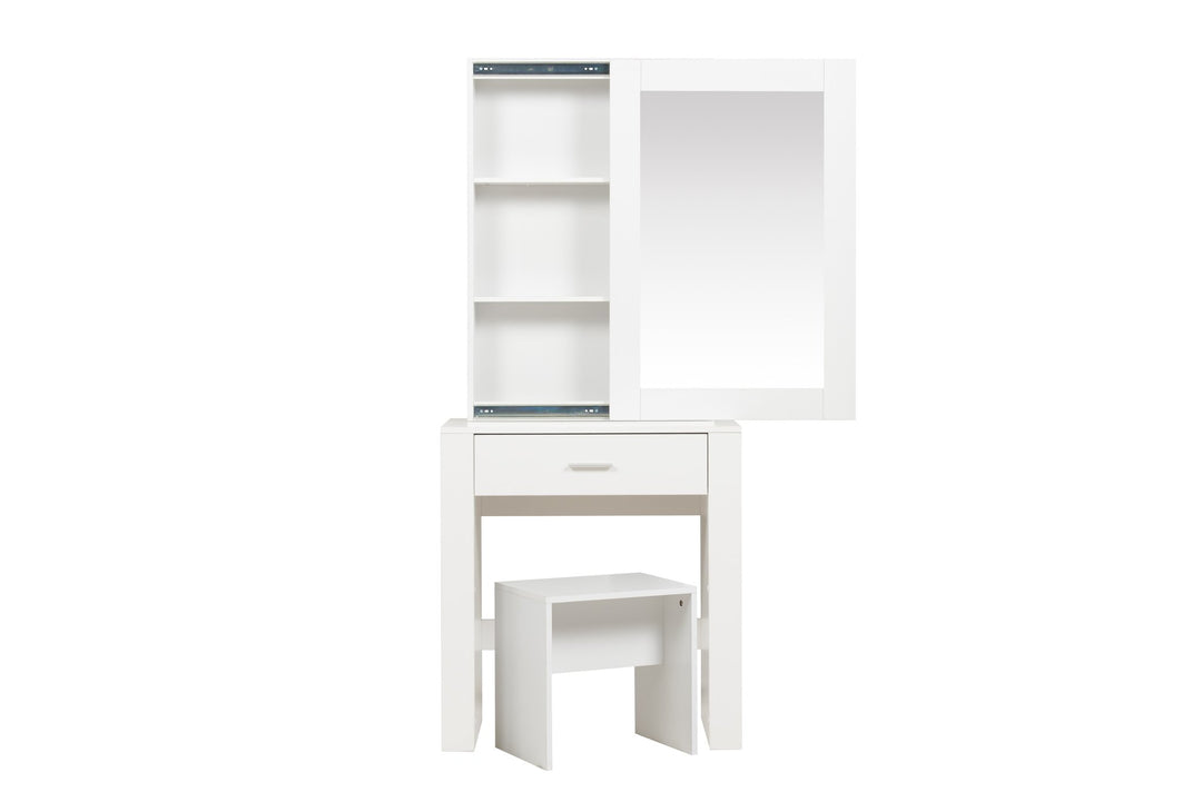 Birlea Evelyn 1 Drawer Sliding Mirror Dressing Table (Self Assembly) (DHD)