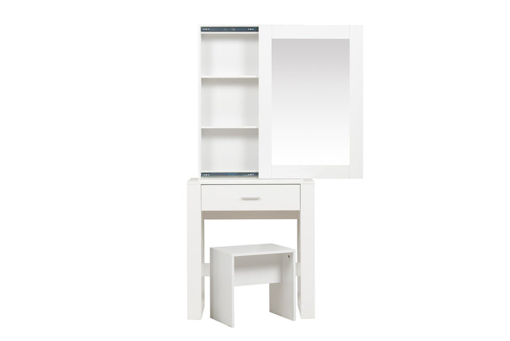 Birlea Evelyn 1 Drawer Sliding Mirror Dressing Table (Self Assembly) (DHD)