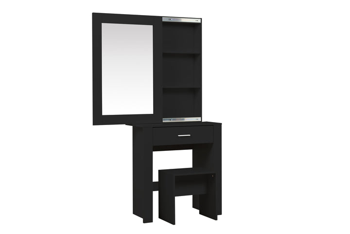 Birlea Evelyn 1 Drawer Sliding Mirror Dressing Table (Self Assembly) (DHD)