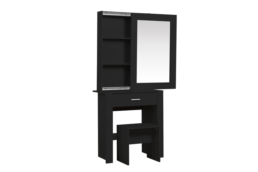 Birlea Evelyn 1 Drawer Sliding Mirror Dressing Table (Self Assembly) (DHD)