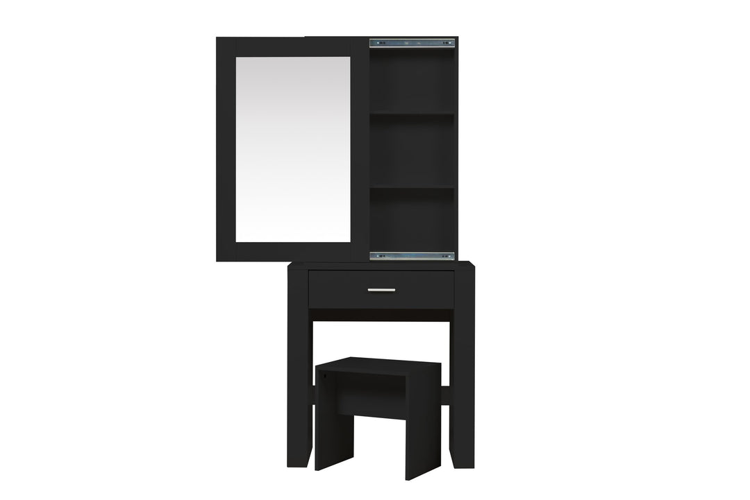 Birlea Evelyn 1 Drawer Sliding Mirror Dressing Table (Self Assembly) (DHD)