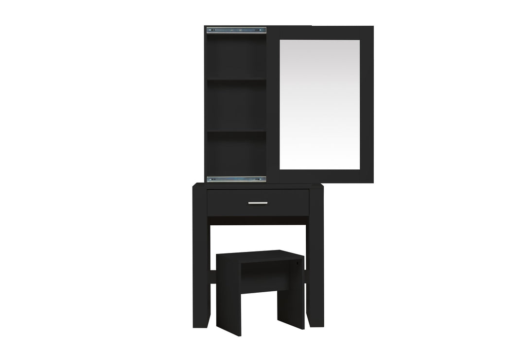 Birlea Evelyn 1 Drawer Sliding Mirror Dressing Table (Self Assembly) (DHD)