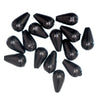 Beads: Pearl: Drops: 6 x 9mm: Black: 20