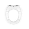 Beldray 18in Anti-bac Toilet Seat – White