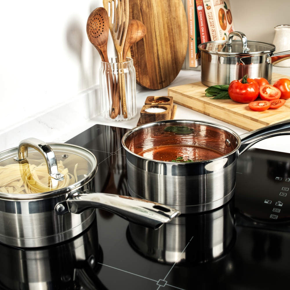 Salter Timeless Collection Stainless Steel 5 Piece Pan Set