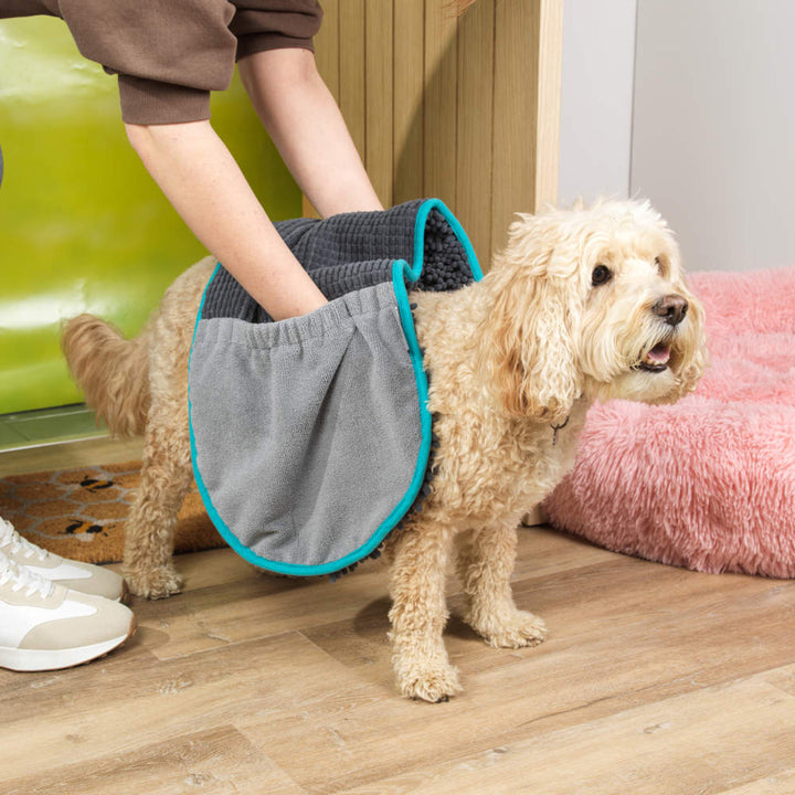 Beldray Dog Drying Towel – XL Pet Towel with Pocket