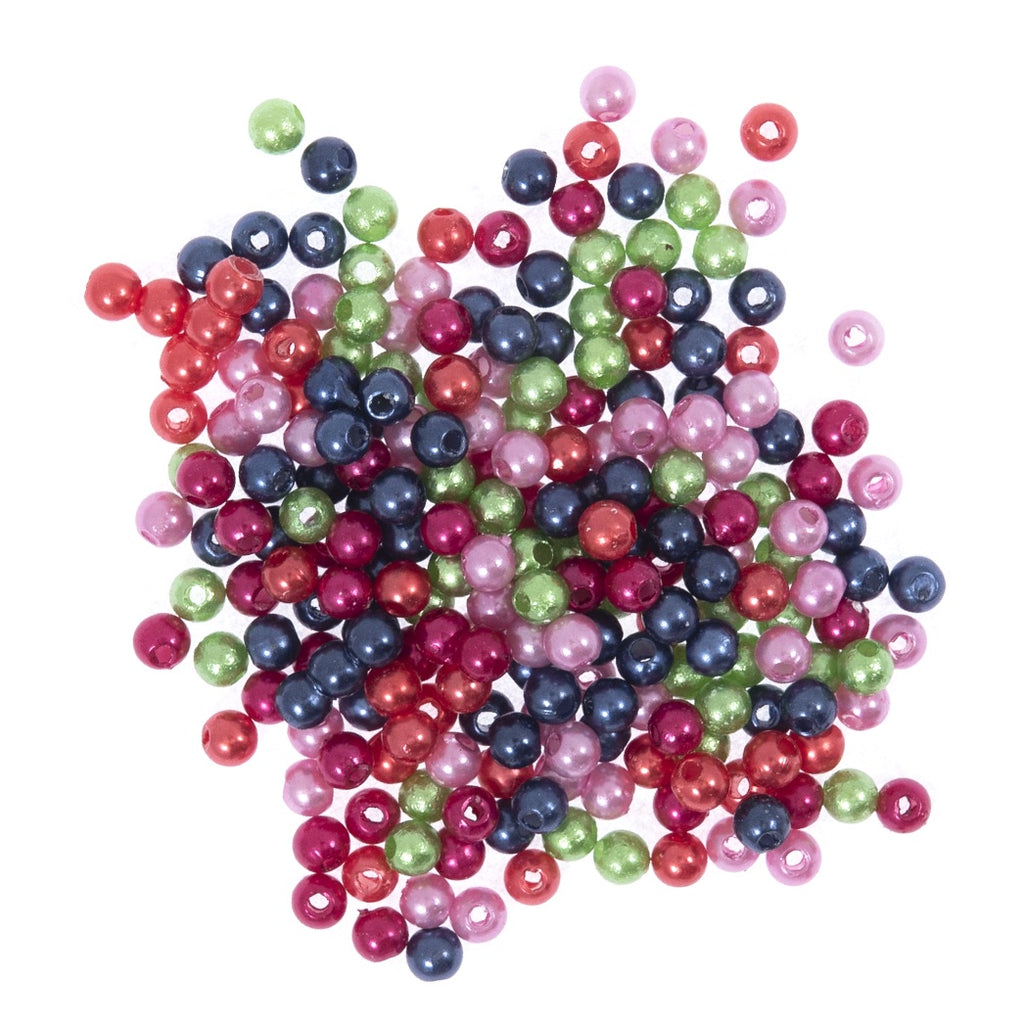 Beads: Pearls: 4mm: Multi: 86