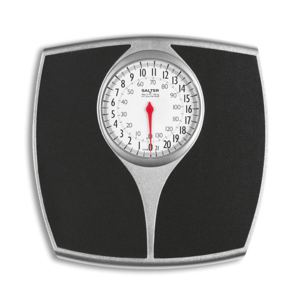 Grey mechanical bathroom scale