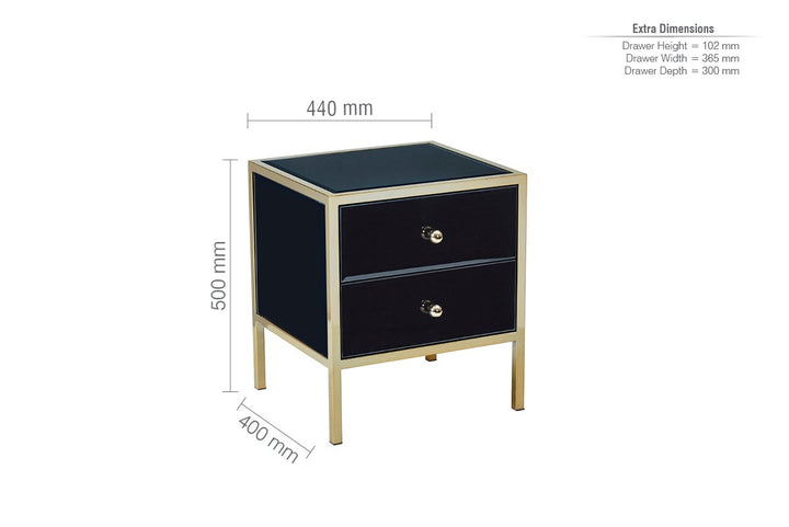 Birlea Fenwick 2 Drawer Bedside (DHD)