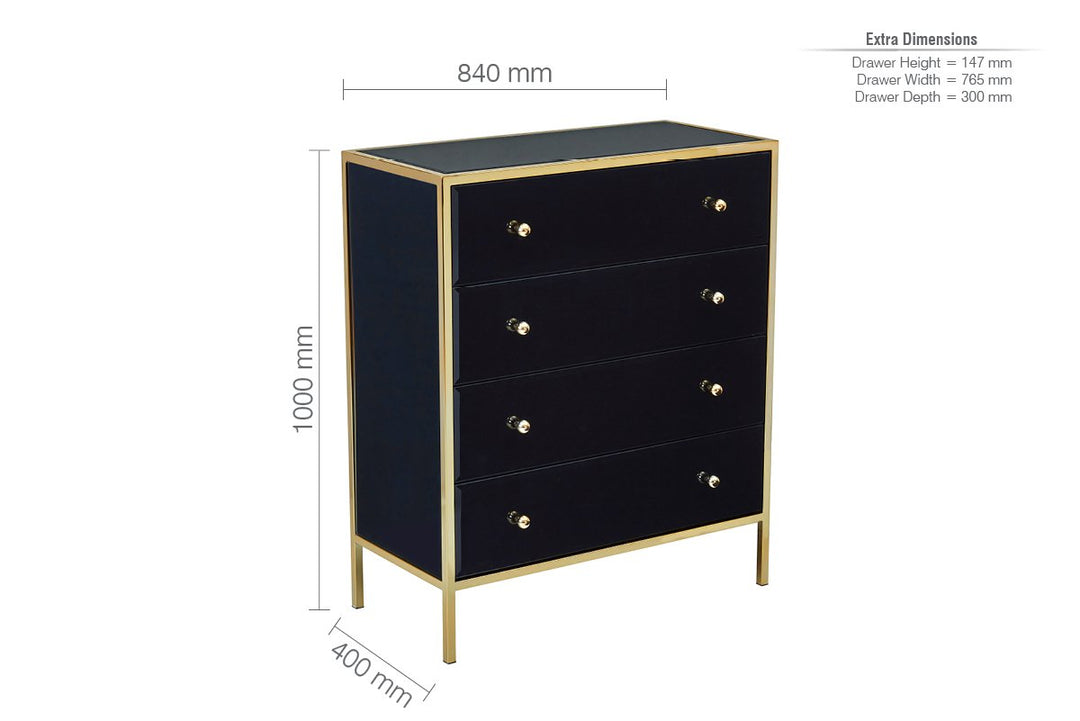 Birlea Fenwick 4 Drawer Chest (DHD)
