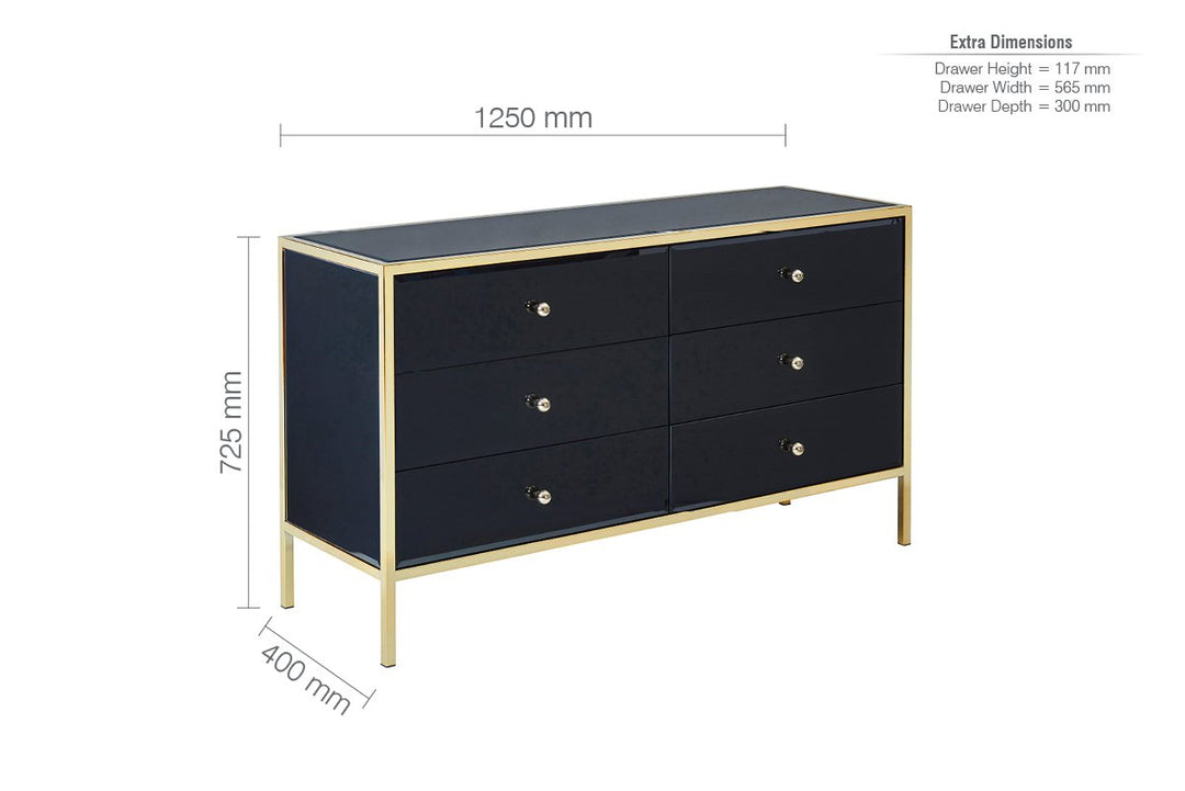 Birlea Fenwick 6 Drawer Chest (DHD)