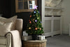 90cm Multicolour Star Fibre Optic Tree